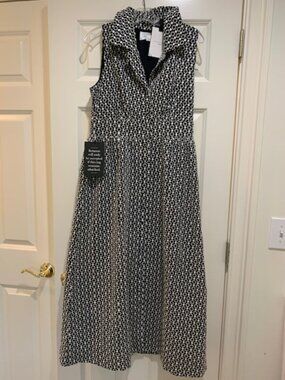 Pomander Place Black Eyelet Maxi Sz Med NWT
